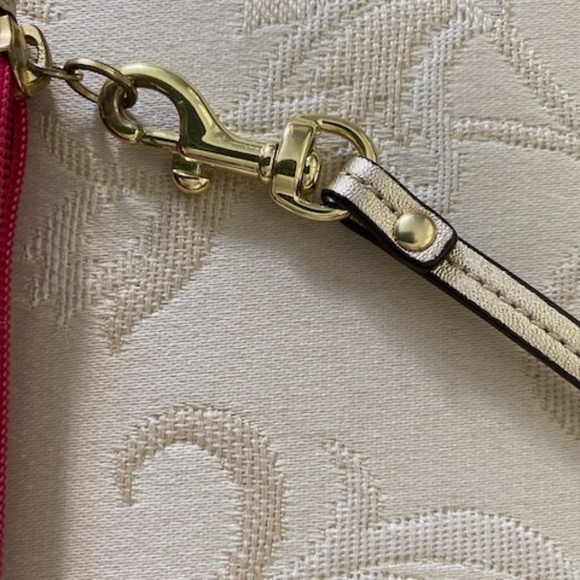 Multicolor "Poppy"  Coach Wristlet - Picture 8 of 9